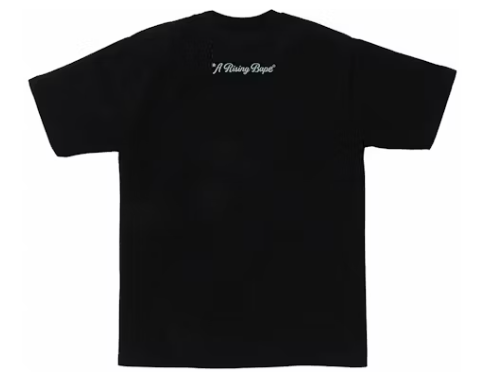 BAPE A Rising Bape Photo Tee Black