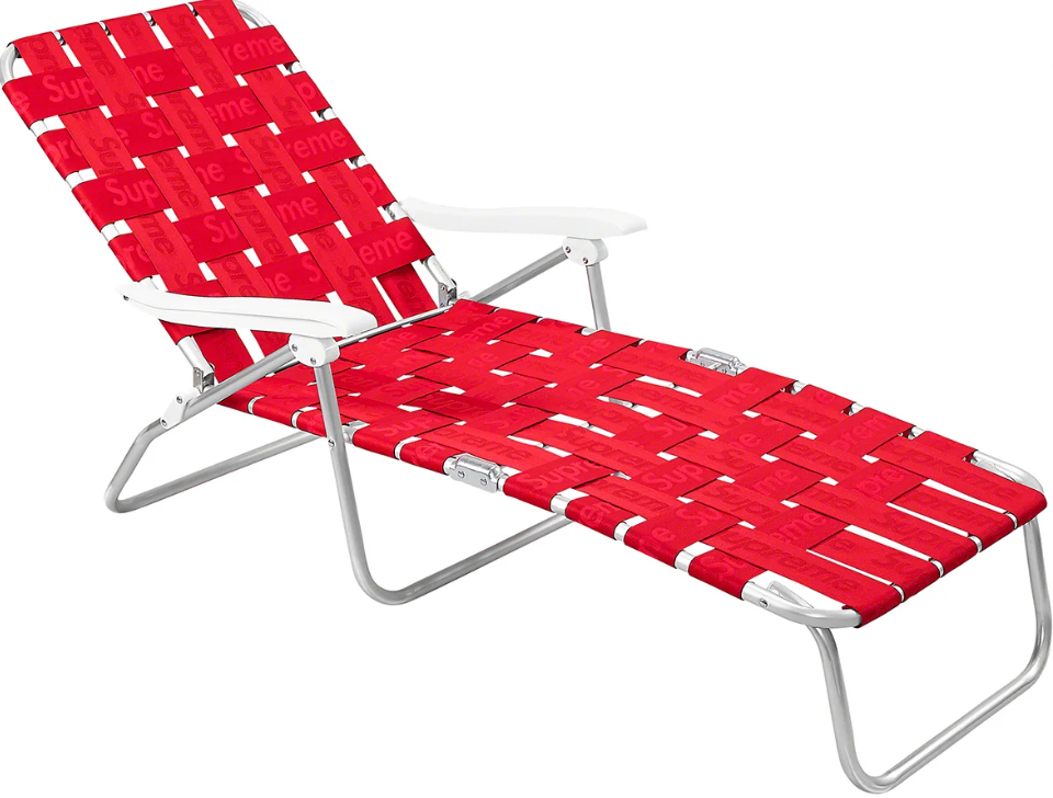 Supreme Woven Chaise Lounge (Red)