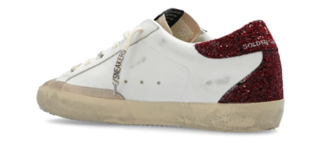 Golden Goose Super-Star White Bordeaux Silver (W)