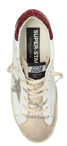 Golden Goose Super-Star White Bordeaux Silver (W)