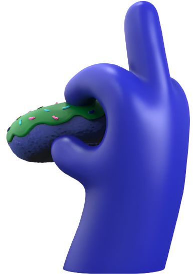 Mighty Jaxx I Donut Care (Radioactive Glow) by Abell Octovan