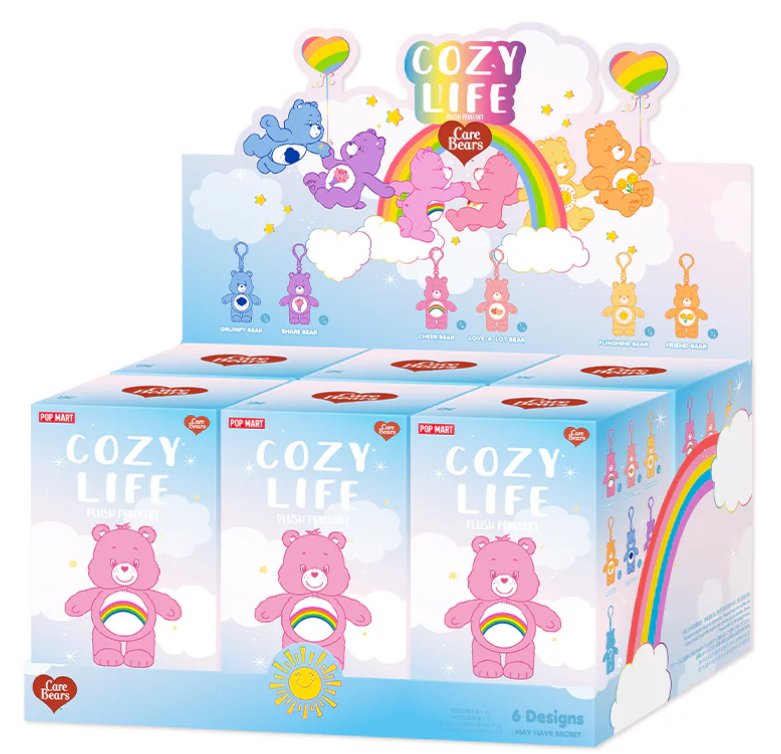 POP MART Care Bears Cozy Life Series Plush Pendant Blind Box (Sold per piece)