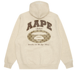 Load image into Gallery viewer, AAPE Moonface logo basic hoodie Cracker Khaki
