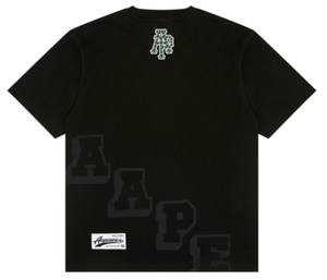 AAPE Moonface logo printed short sleeve tee Black