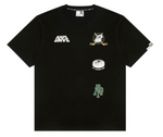 Load image into Gallery viewer, AAPE Moonface logo universe tee Black AAPTEM1550XXN
