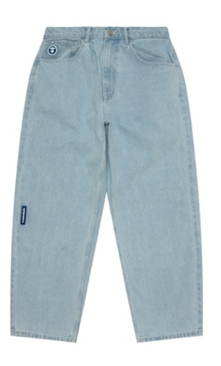 AAPE NOW DENIM PANTS LIGHT BLUE AAPPTMB623XAN