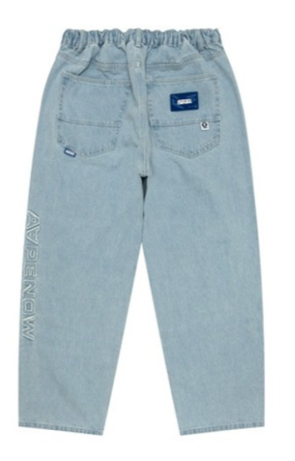 AAPE NOW DENIM PANTS LIGHT BLUE AAPPTMB623XAN