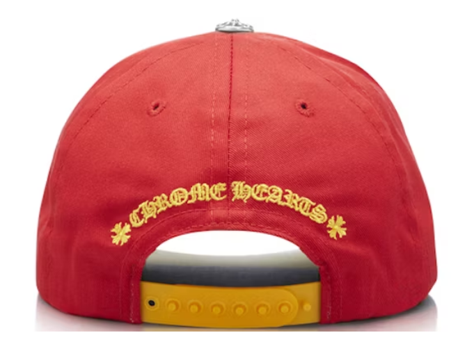 Chrome Hearts CH Silver Button Hat Red/Yellow