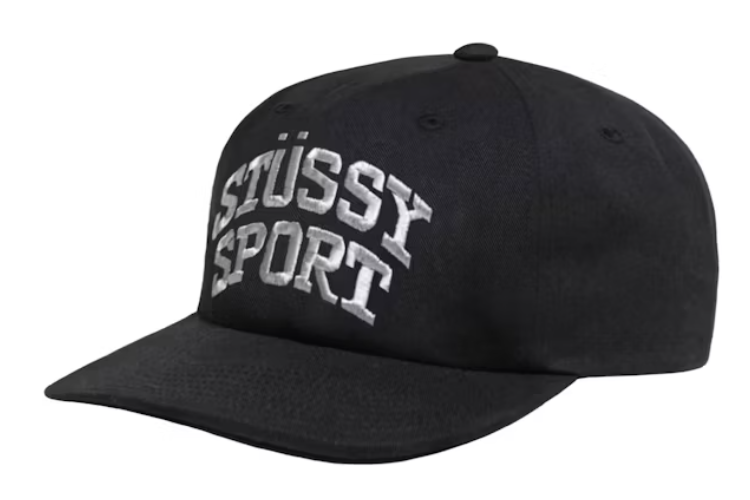 Stussy Mid Depth Sport Snapback Black/Metallic