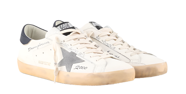 Golden Goose White Silver Dark Blue Super-Star (MEN)