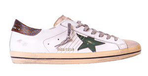 Golden Goose Super Star White Seedpearl Green