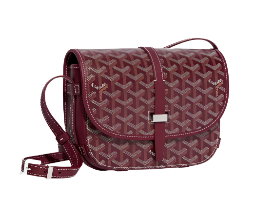 Goyard Belvedere PM shoulder bag Burgundy (Pre-owned) Actual Photo