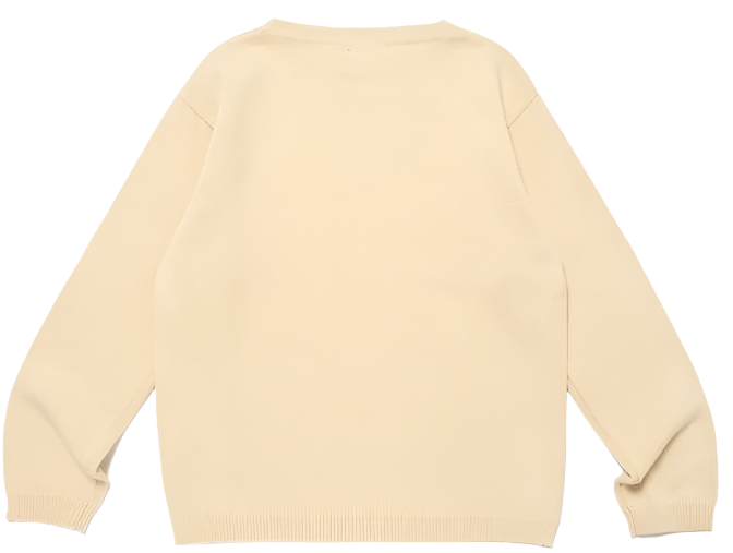 Human Made Huma Heart Knit Sweater Beige