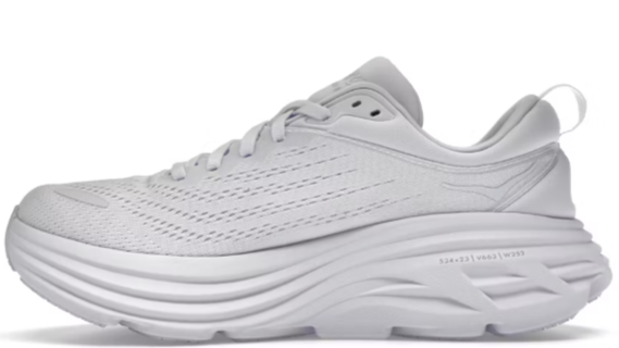 Hoka One One Bondi 8 Triple White (Women's)