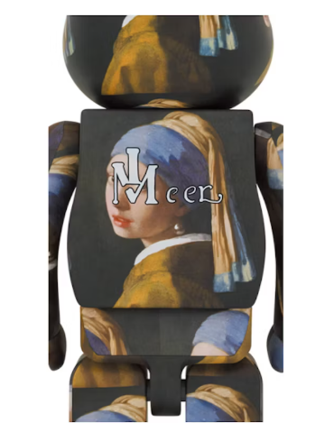 Bearbrick Johannes Vermeer (Girl with a Pearl Earring) 1000%