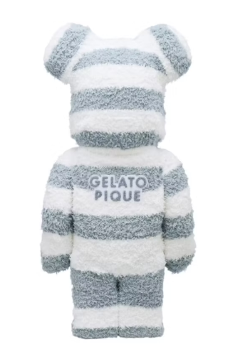 Bearbrick x Gelato Pique Pajamas 1000% White/Blue