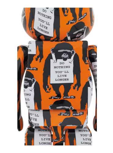 Bearbrick Monkey Sign 1000% Orange