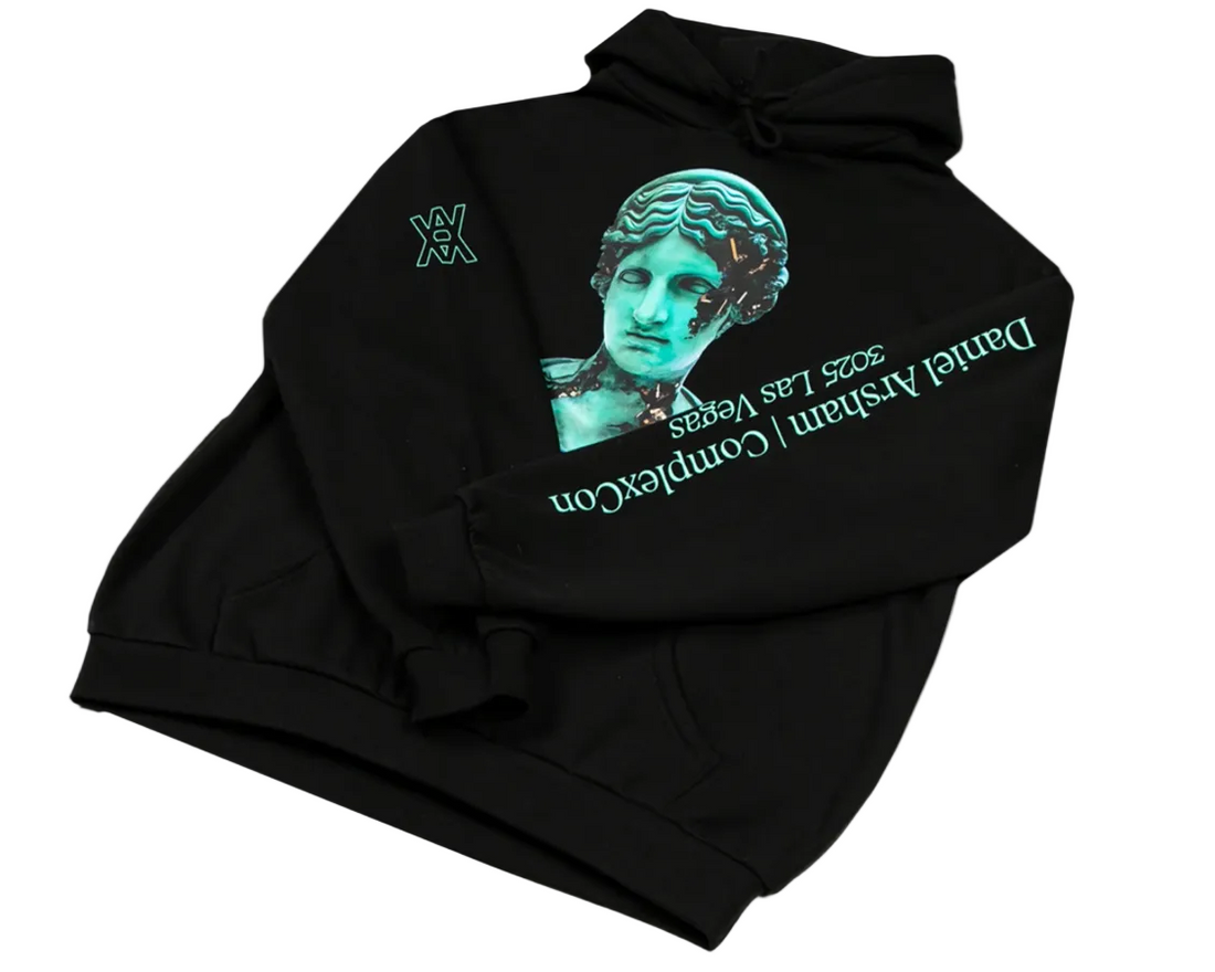 Daniel Arsham x Complexcon Eroded Hoodie Black