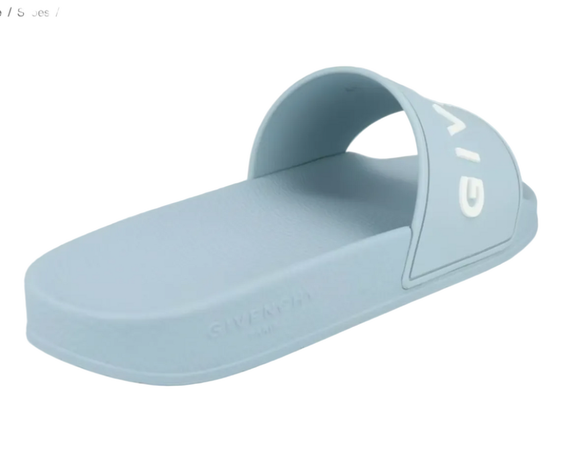Givenchy Logo Signature Slides Sky Blue (Women's)