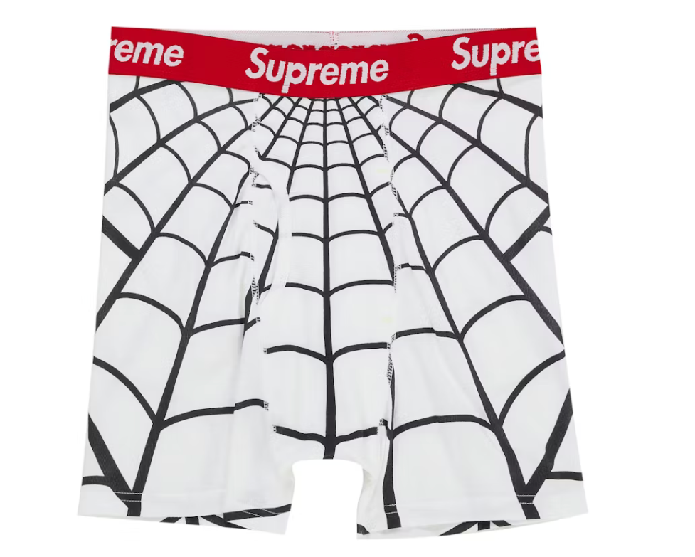 Supreme Hanes Spider-Man Boxer Briefs (2 Pack) White