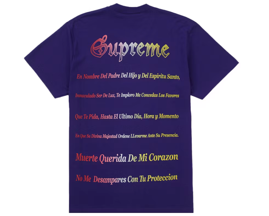 Supreme Grim Reaper Tee Purple