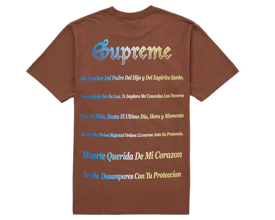 Supreme Grim Reaper Tee Brown