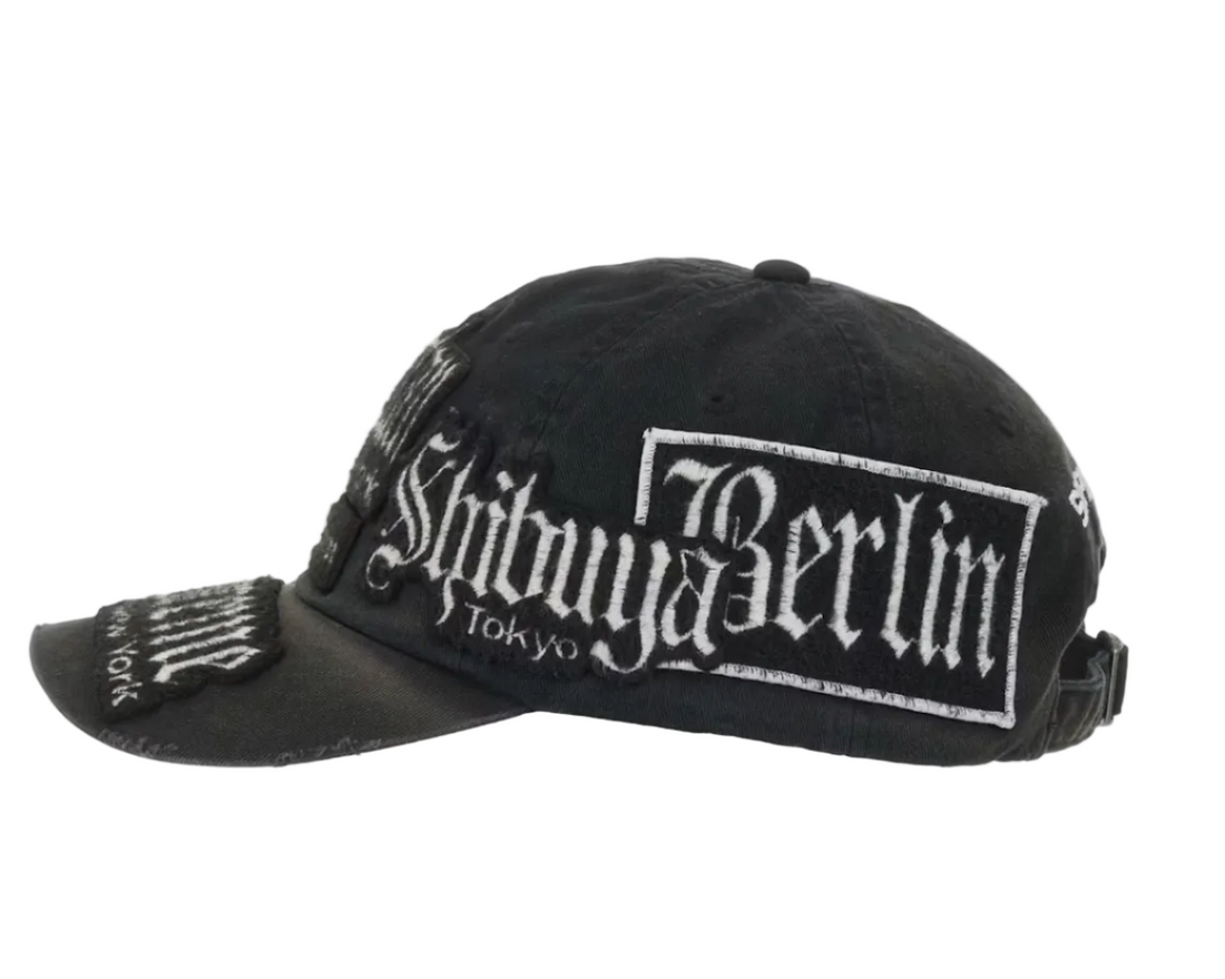 Supreme City Patches 6-Panel Hat Black