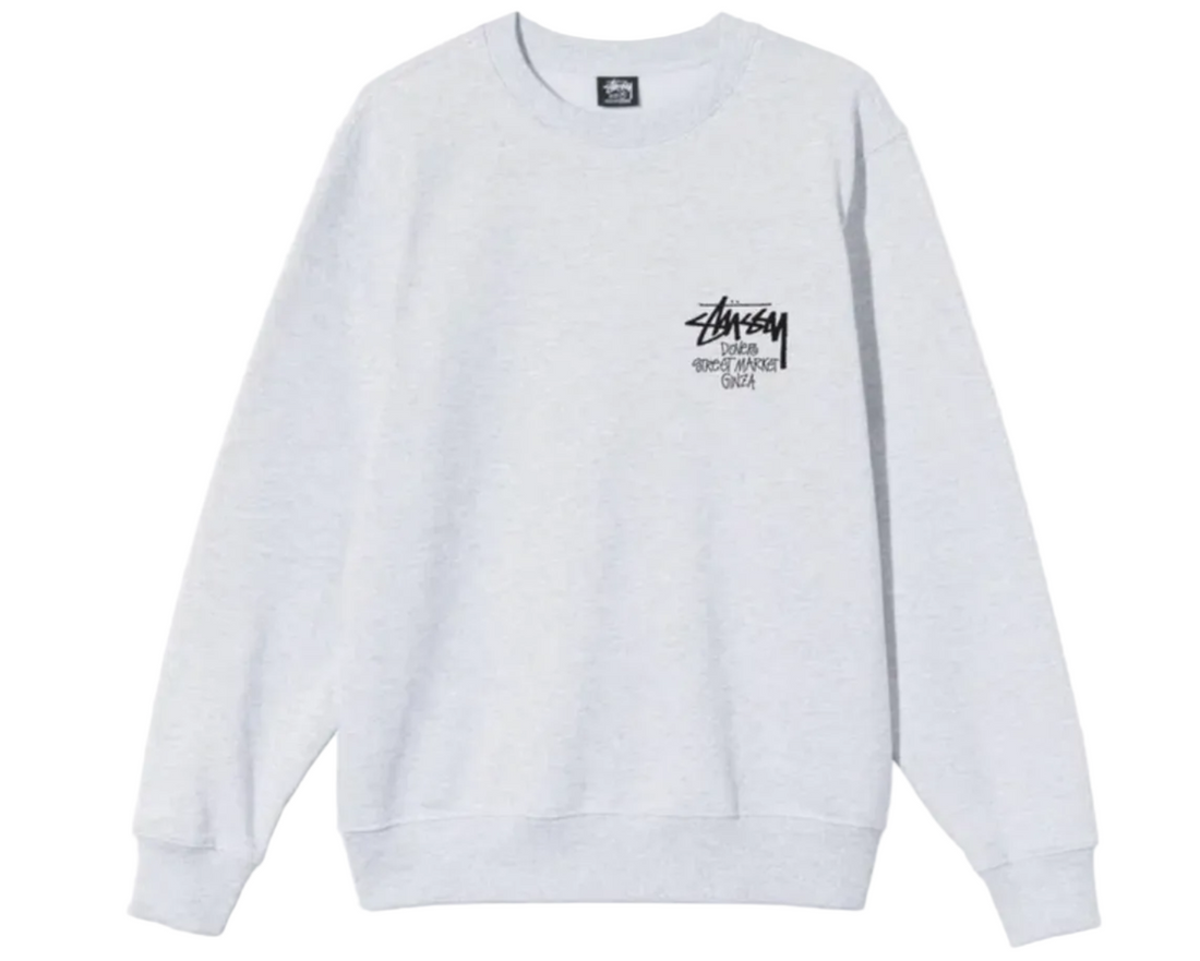 Stussy x Dover Street Market Ginza Taps Stussy for Logo-Clad Chapter Pack Crewneck Grey