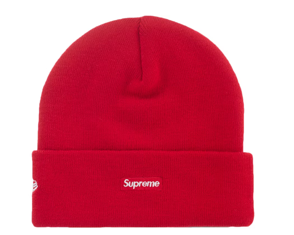 Supreme New Era Devil S Logo Beanie Red