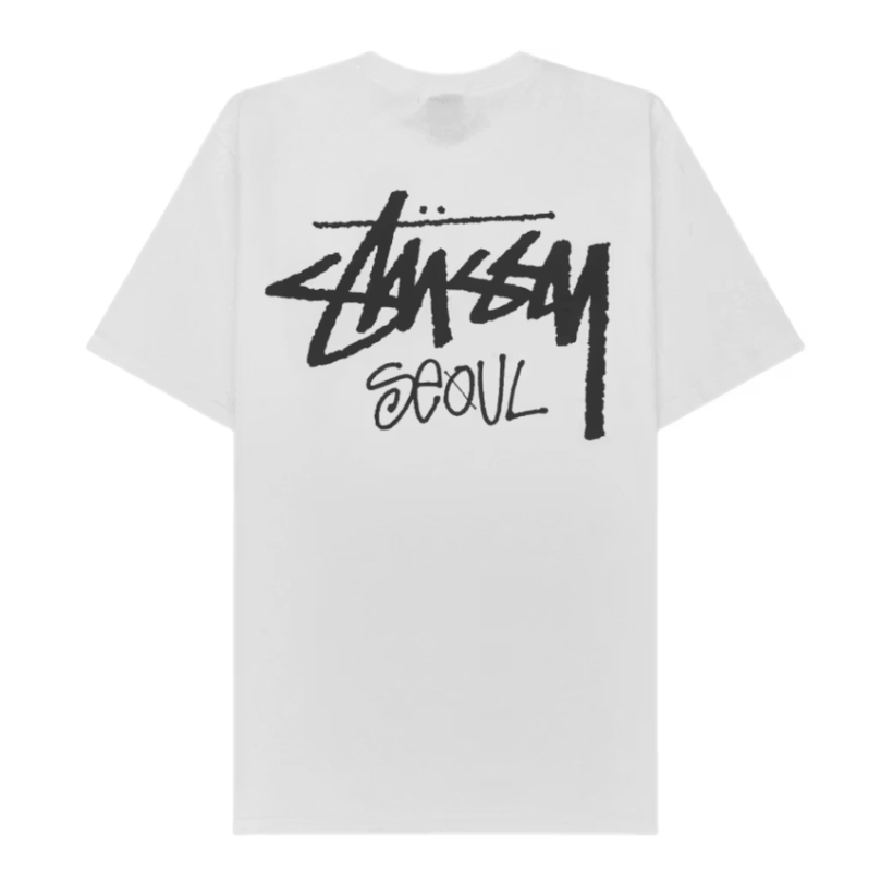 Stussy Stock Seoul Exclusive T-shirt White