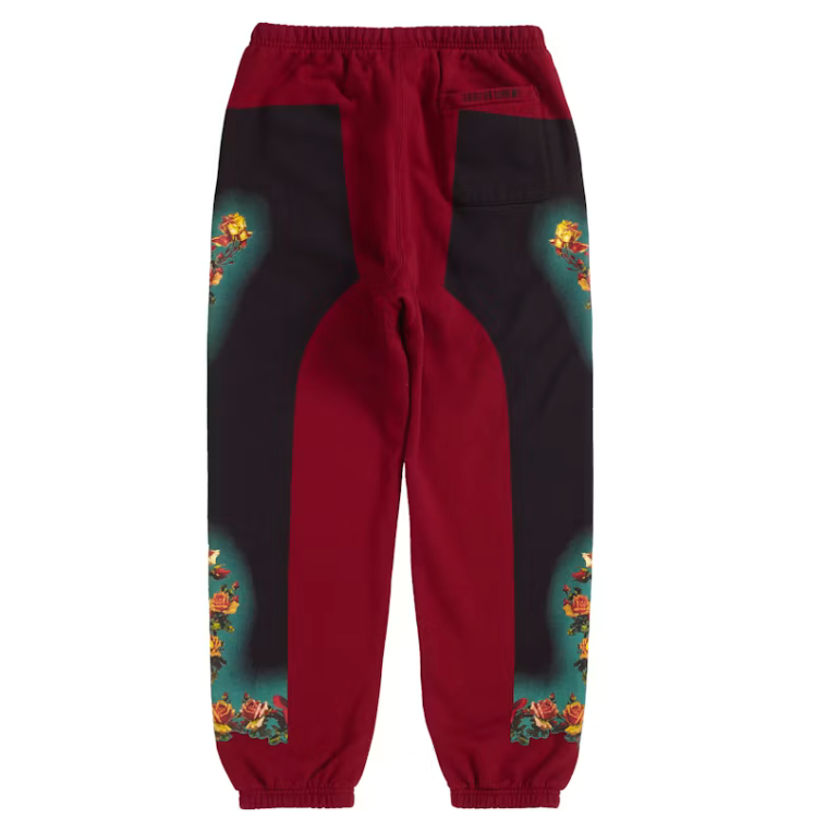 Supreme Jean Paul Gaultier Floral Print Sweatpant Cardinal