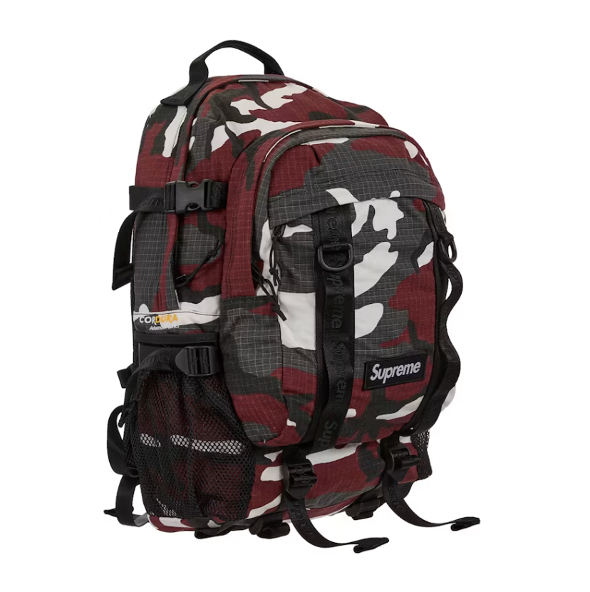 Supreme Logo Backpack (SS26) Red Camo
