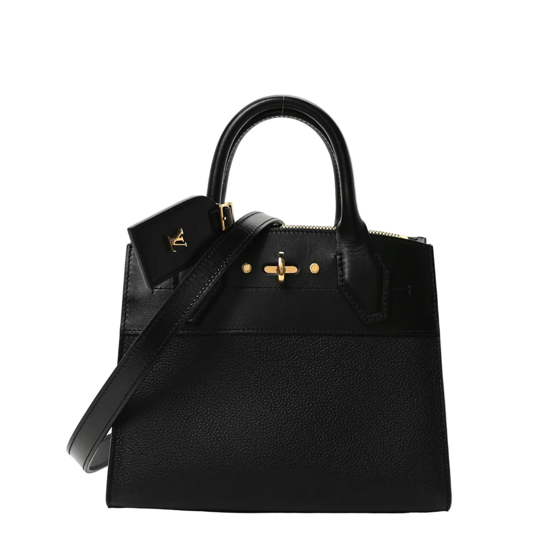 Louis Vuitton Calfskin City Steamer Mini Black