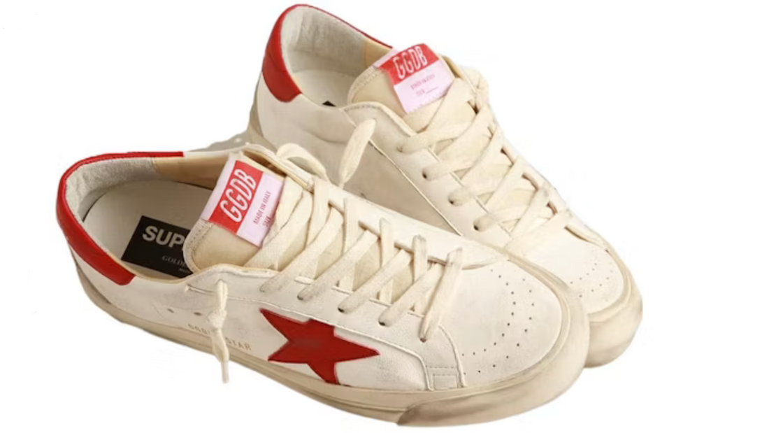 Golden Goose Superstar 'White Beige Red'