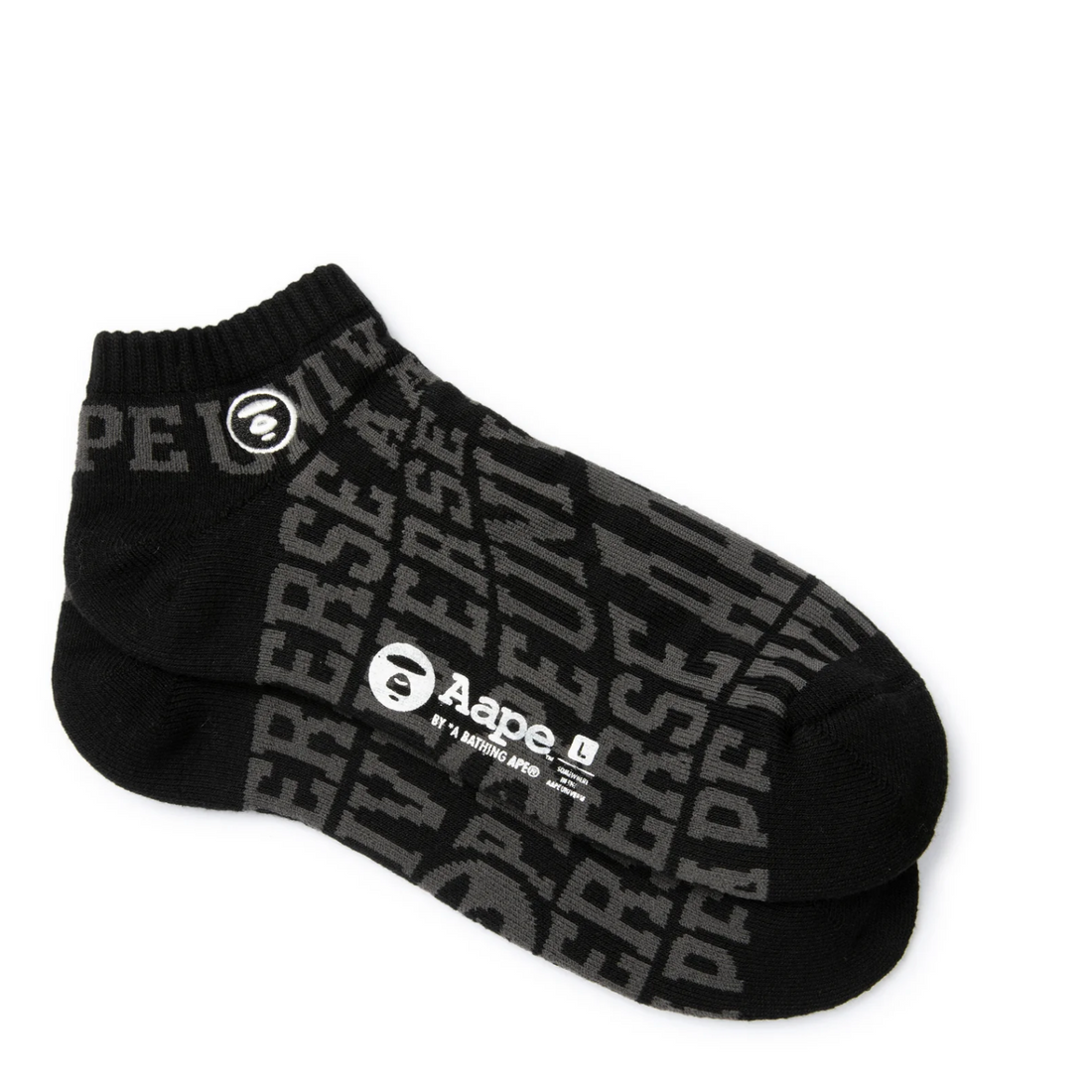 AAPEUNVS moonface Low socks Black/Grey