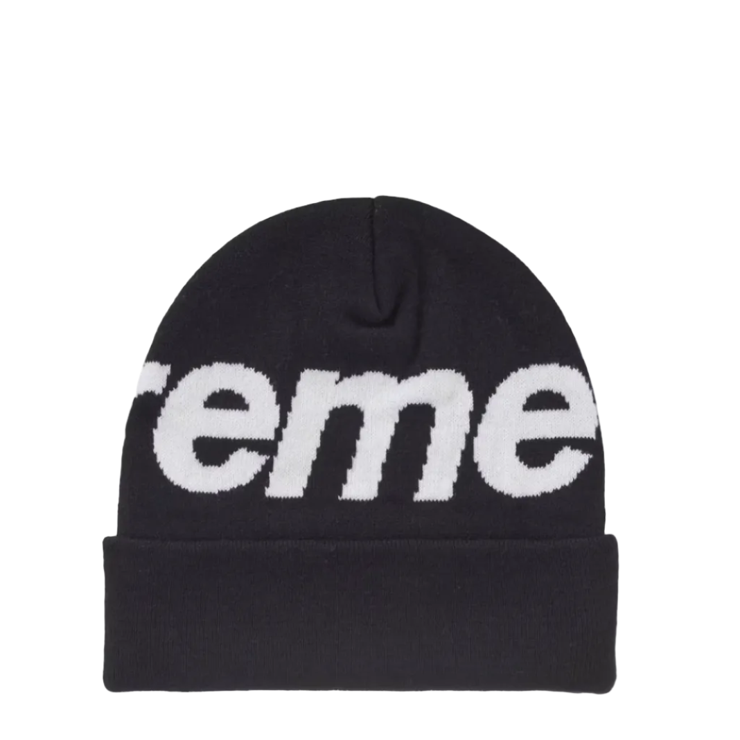 Supreme Big Logo Beanie (FW24) Black