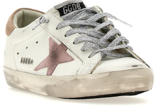 Golden Goose Super-Star Pink Optic White Antique