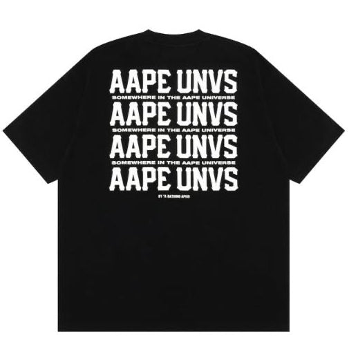 Aape Short-Sleeve T-Shirt with Repeating Letter Print