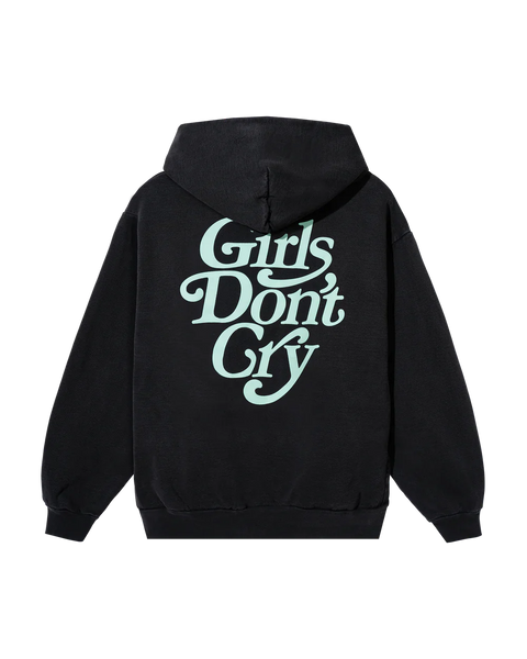 Girls Don't Cry x Verdy Logo Hoodie - Vintage Black/Light Green Girls Don't Cry x Verdy Logo Hoodie - Vintage Black/Light Green