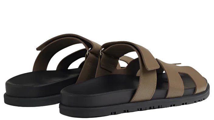 Hermes Chypre Sandal Etoupe Calfskin Leather (Women's)