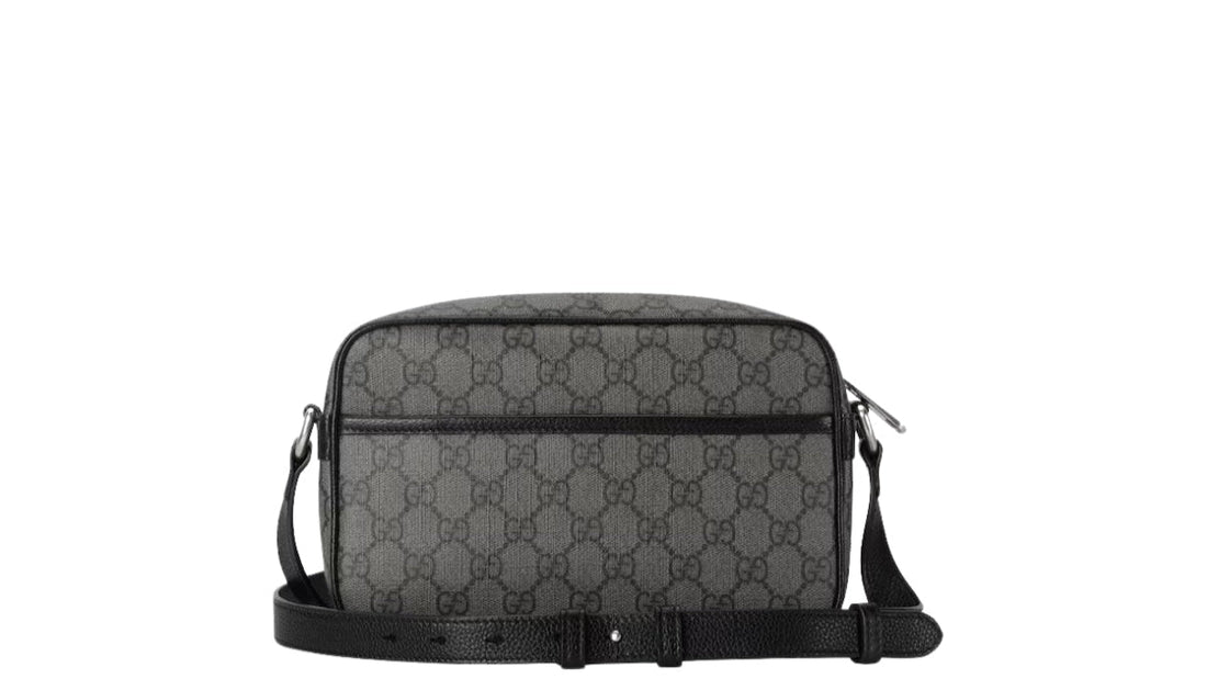 Gucci GG Logo Supreme Canvas Mini Shoulder Bag Grey Black