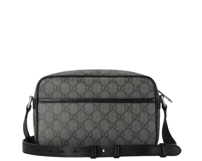 Gucci GG Logo Supreme Canvas Mini Shoulder Bag Grey Black