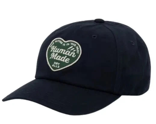 Human Made 6Panel Twill Cap Dry Alls Heart Navy Green