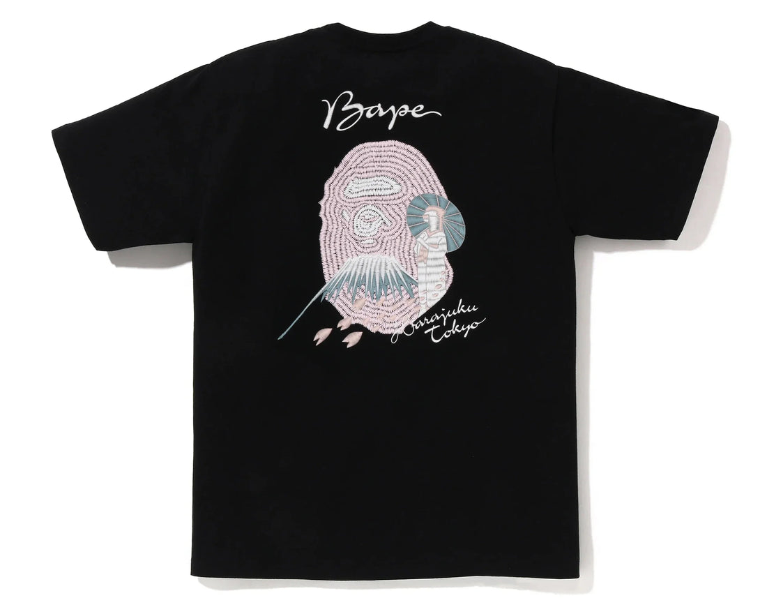 Bape Sakura Souvenir Tee Black