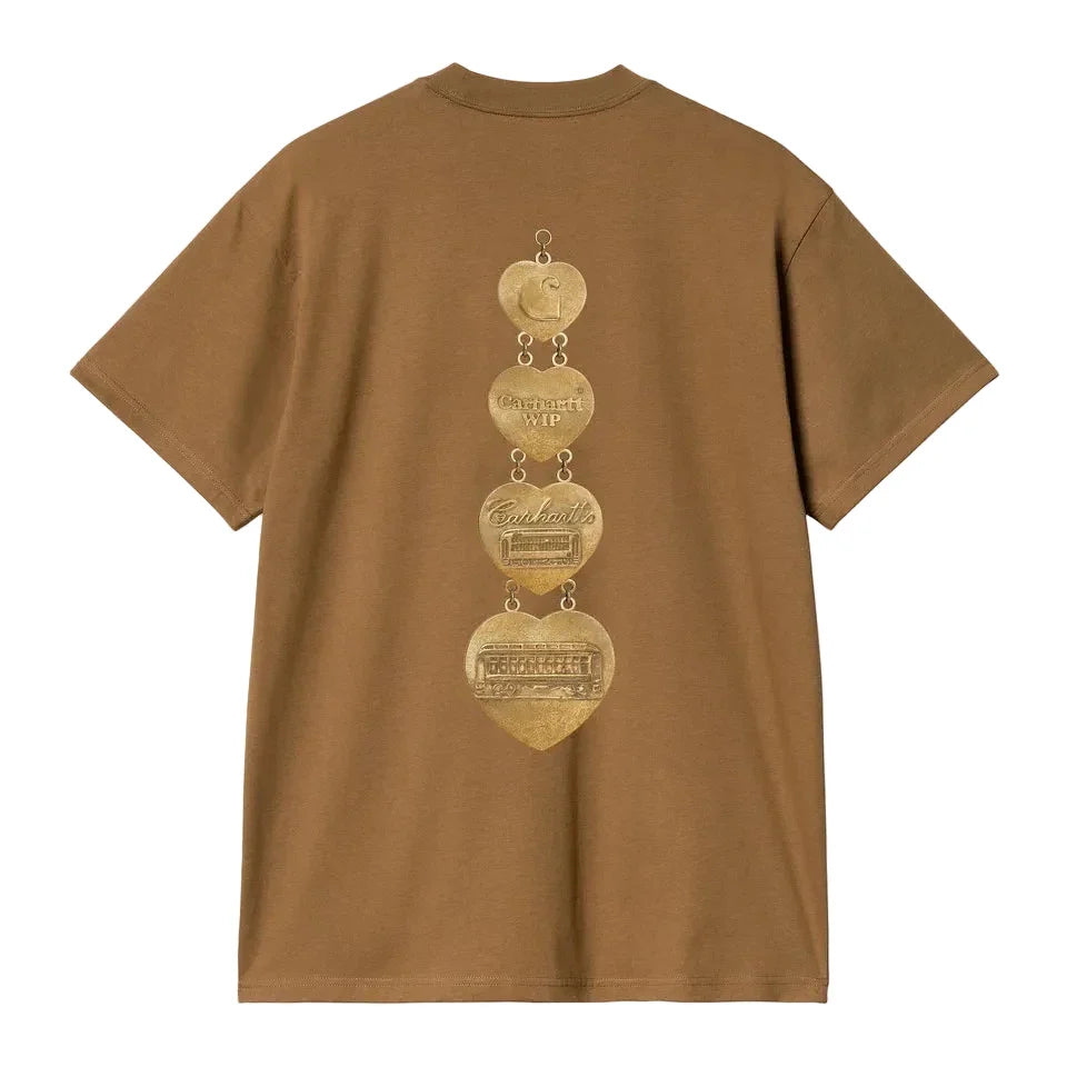 Carhartt WIP Mens Hartt Chain T-Shirt | Hamilton Brown