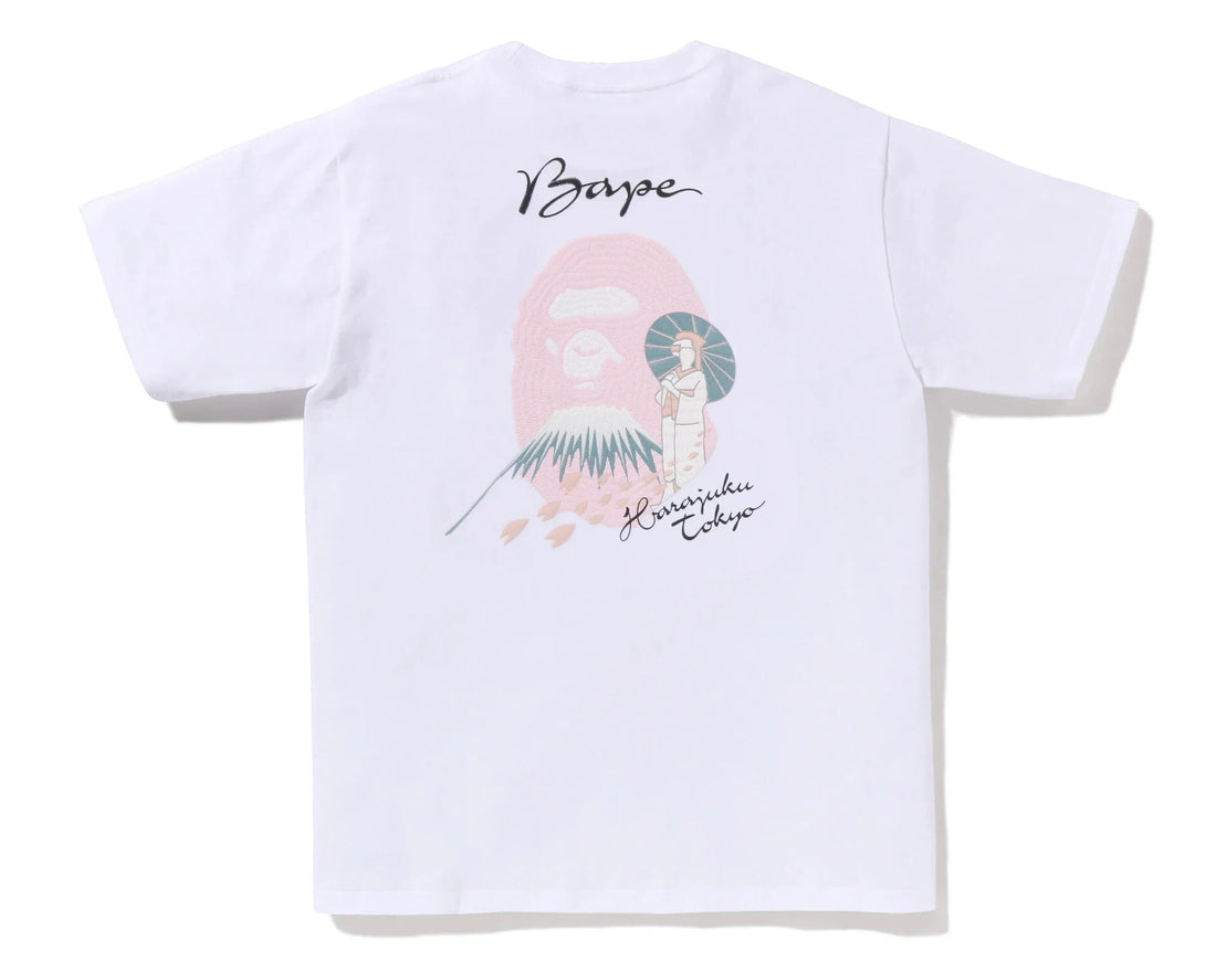 Bape Sakura Souvenir Tee White