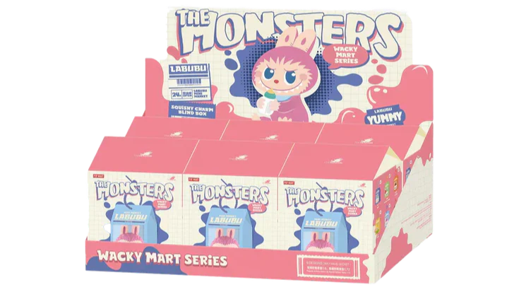 Pop Mart Labubu The Monsters Wacky Mart Series Squishy Charm Sealed Case Blind Box (Sold per piece)
