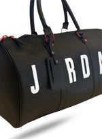 Load image into Gallery viewer, Jordan Duffle Bag Leather Black/Red/White
