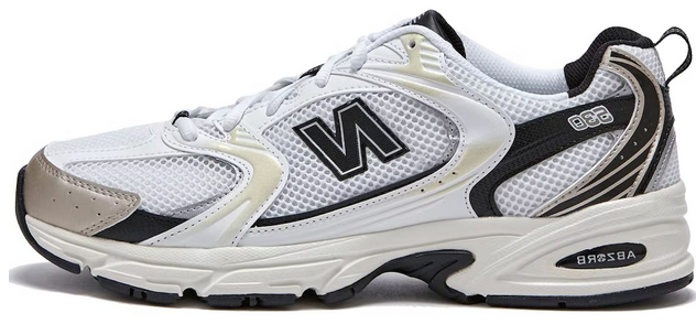 New Balance 530 White Light Gold Metallic