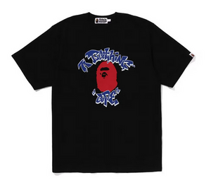 BAPE Graffiti College Tee Black